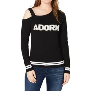 International Concepts Cold Shoulder Sweater